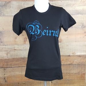 Mouftah el Chark T-Shirt Beirut Women's Size S Bla